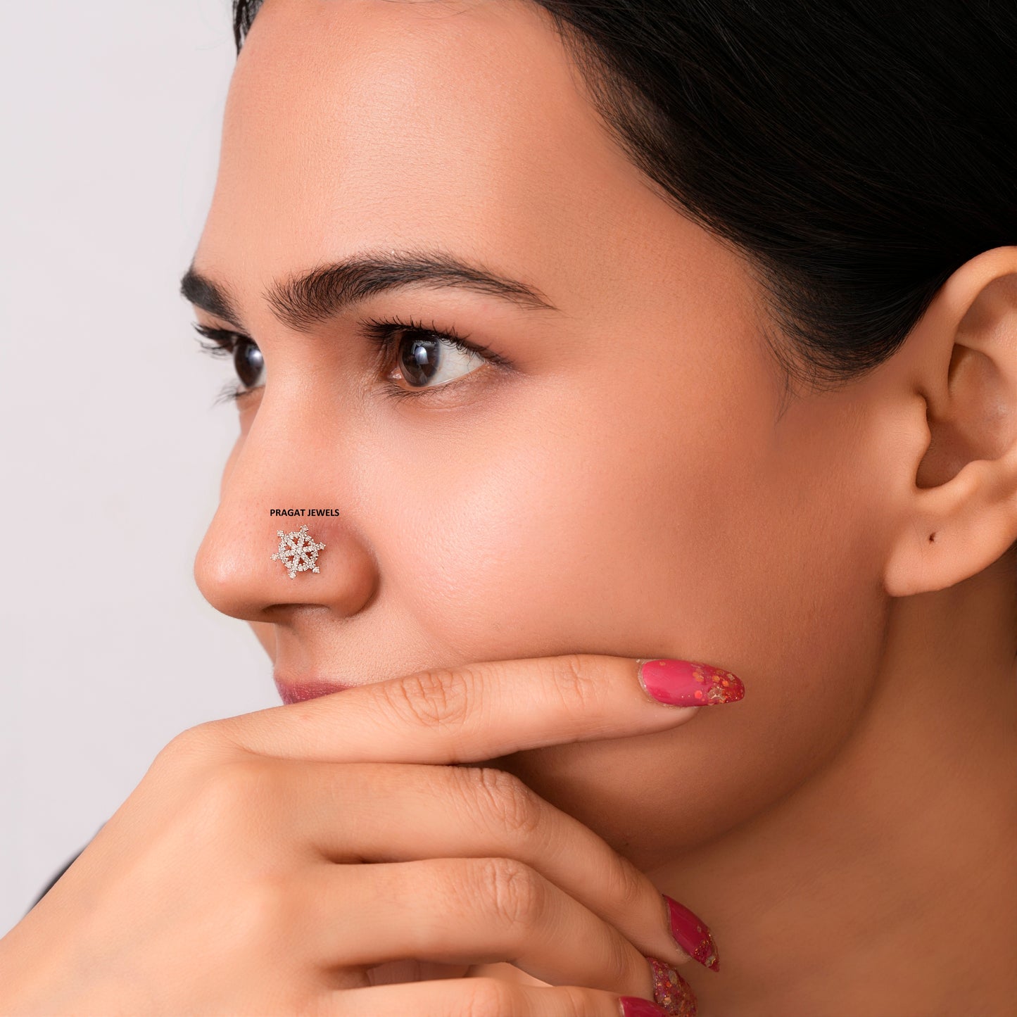 Indian Nose Stud Traditional Nose Stud Indian Nose pin