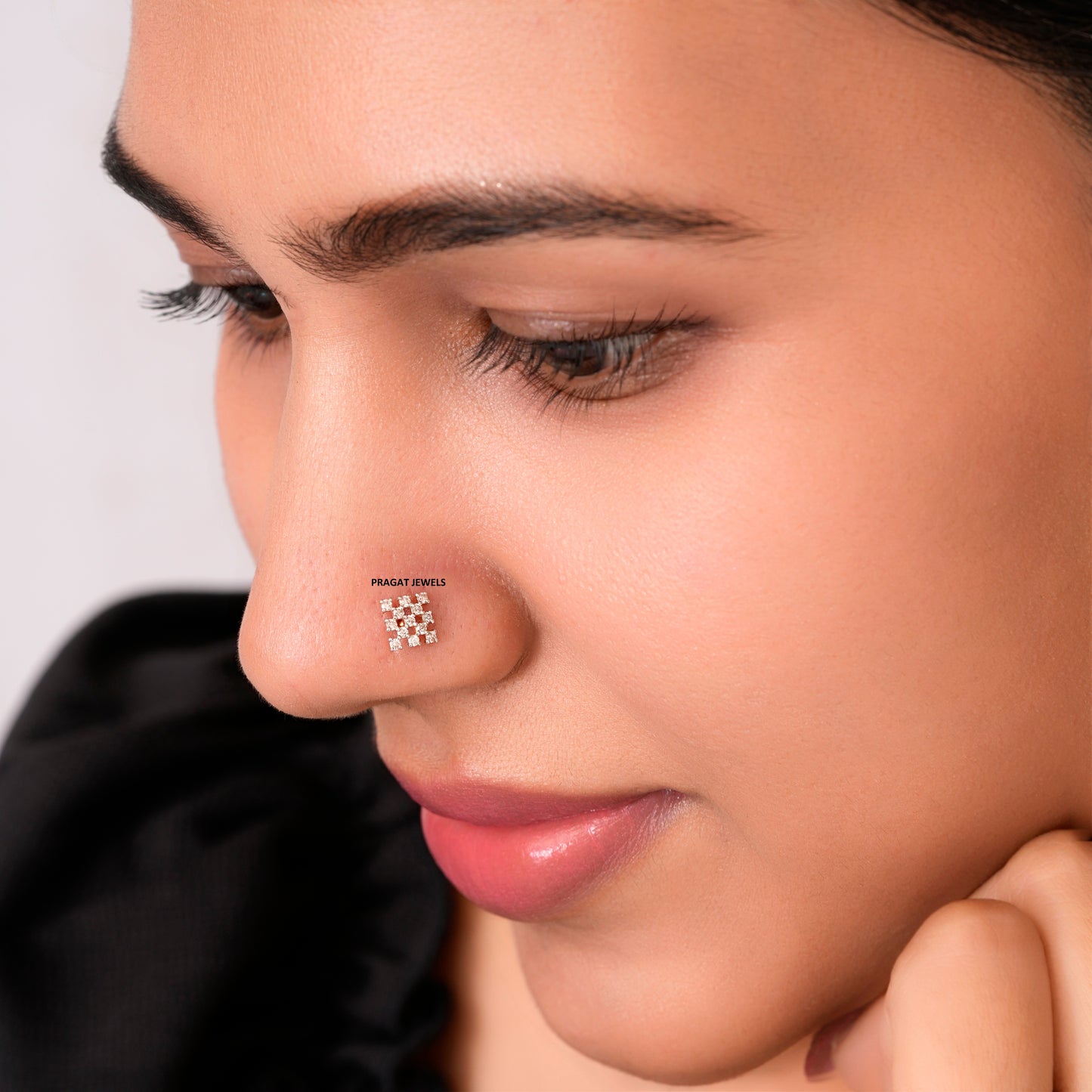 Traditional nosepin 18K Gold Indian Nose Stud Traditional Nose A precious Gift for The Percious One.
