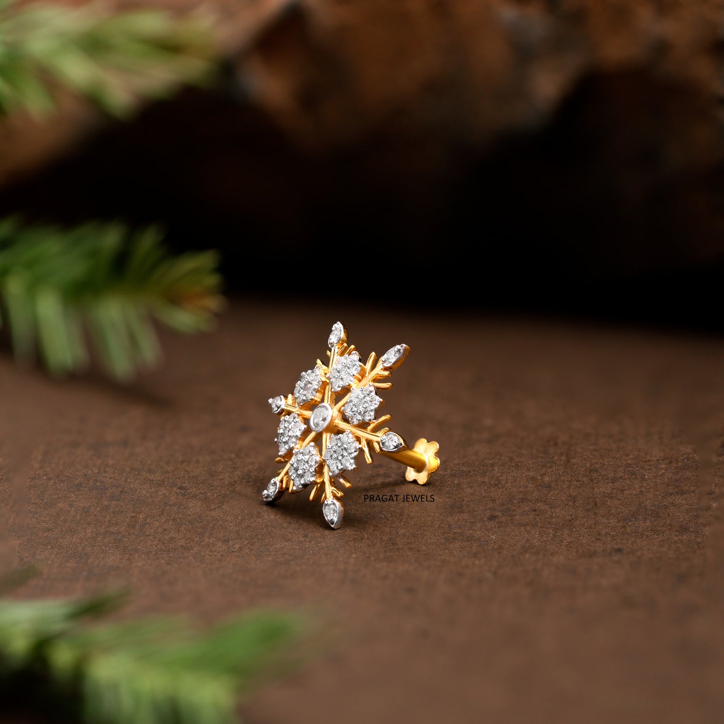 Diamond cocktail Nosepin for women Gift for The Percious One.