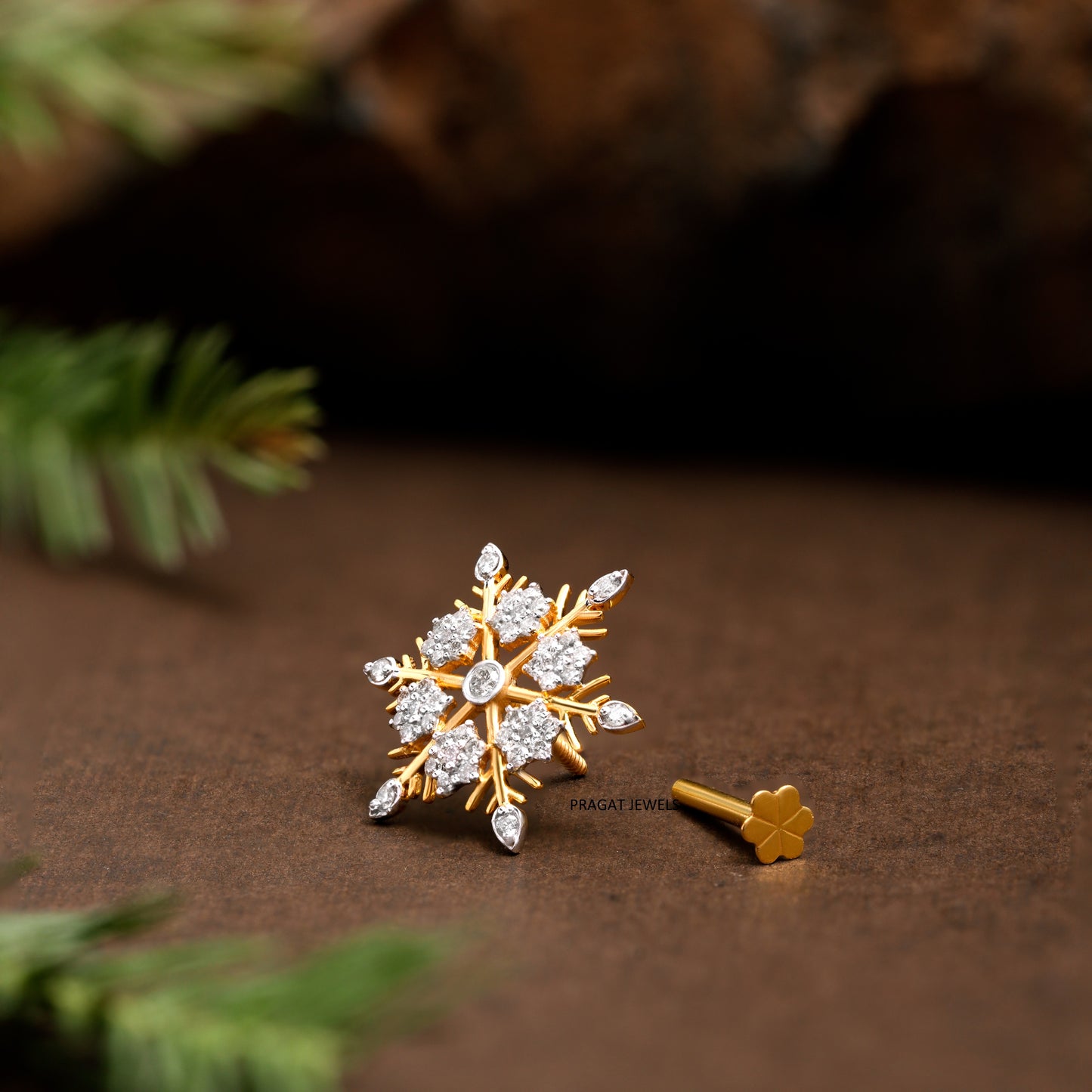 Diamond cocktail Nosepin for women Gift for The Percious One.