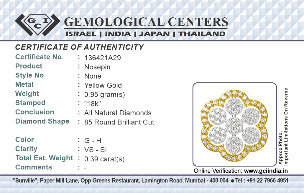 Traditional Nose Stud Indian Nosepin