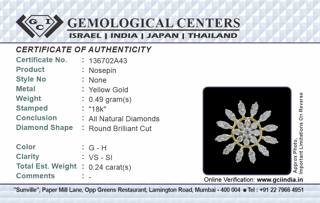 Flower Push Nosepin Stud, Indian Dangle Nose Stud, Tragus Stud, Helix Stud, Gold Nose Piercing,