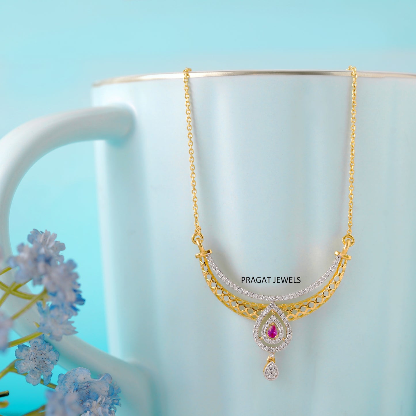 14K Solid Gold Diamond Clover Pendant, Anniversary Gift for her, Graduation Diamond Pendant Gift for her