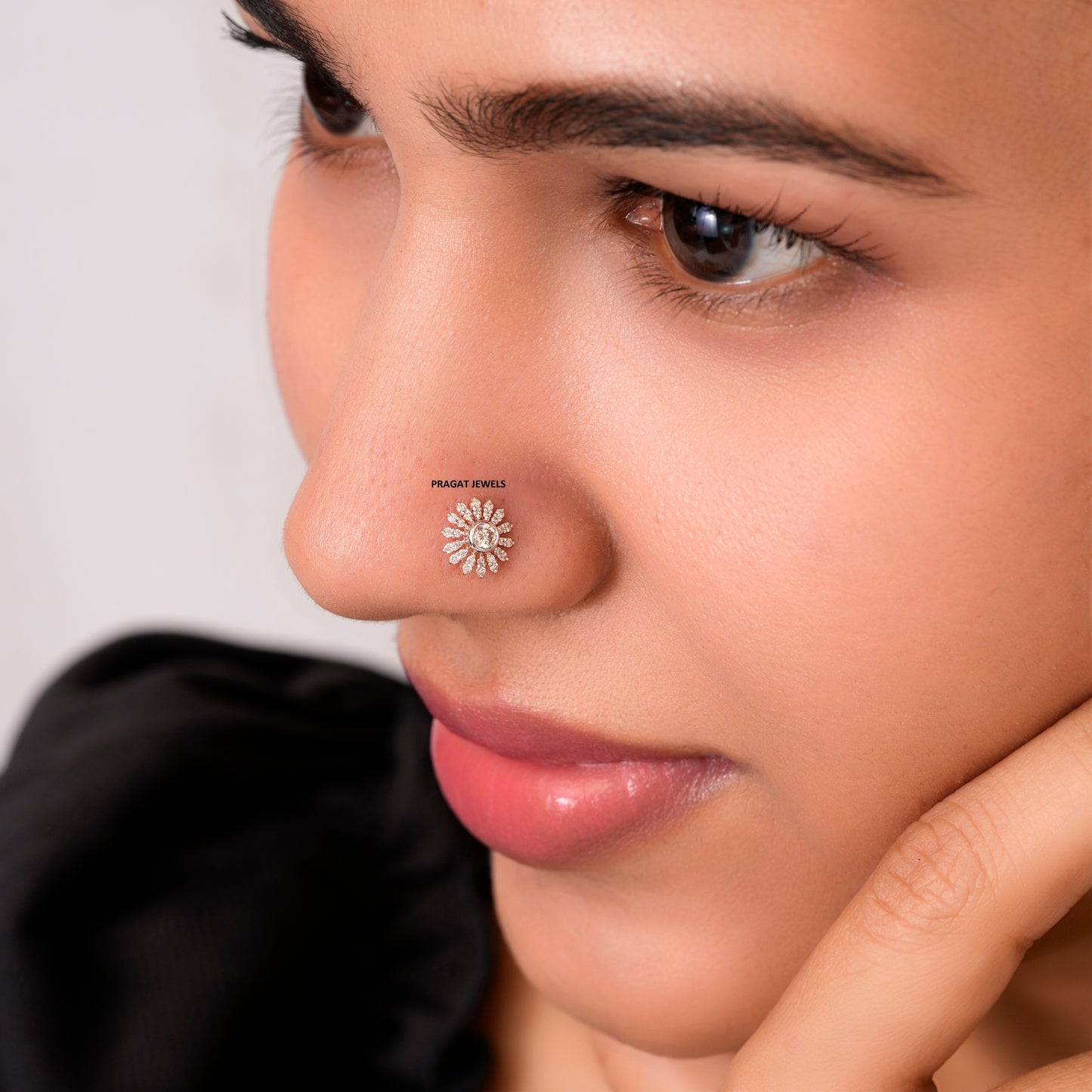 Stud Nosepin Brilliant Cut Diamond,Handcrafted With Love.