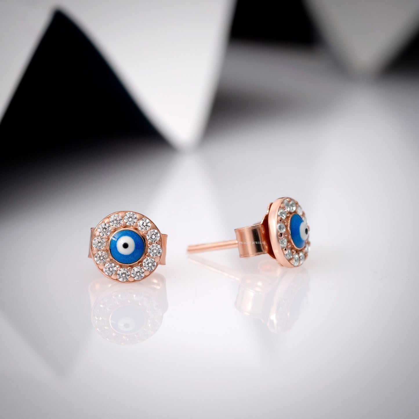 Simple Evil Eye Stud Earrings A precious Gift for The Percious One.