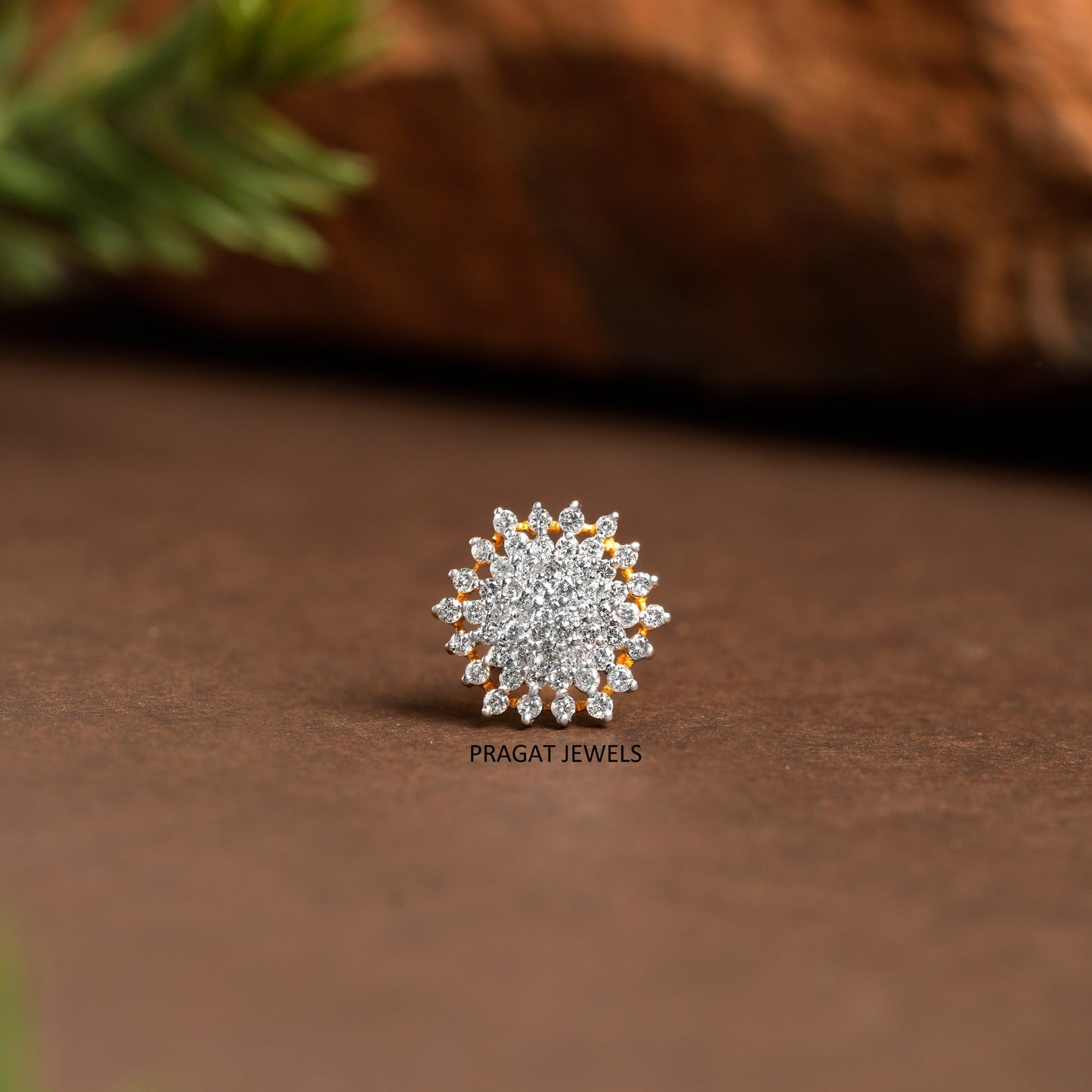 Flower Nose Stud, Diamante Nose Stud,Crystal Nose Pin women Gift for The Percious One.