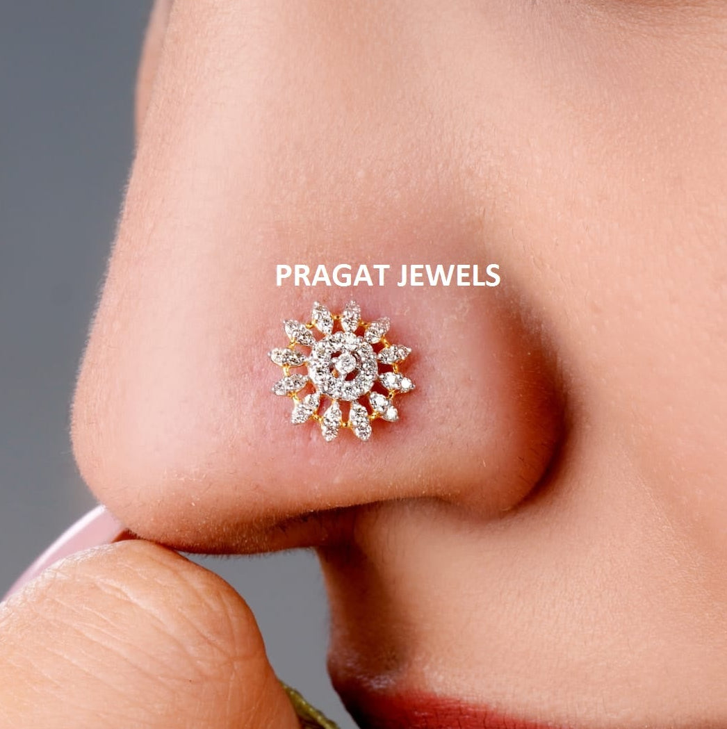 Indian Nose Nose Stud On Big Nose Indian Nose Nose Ring Design