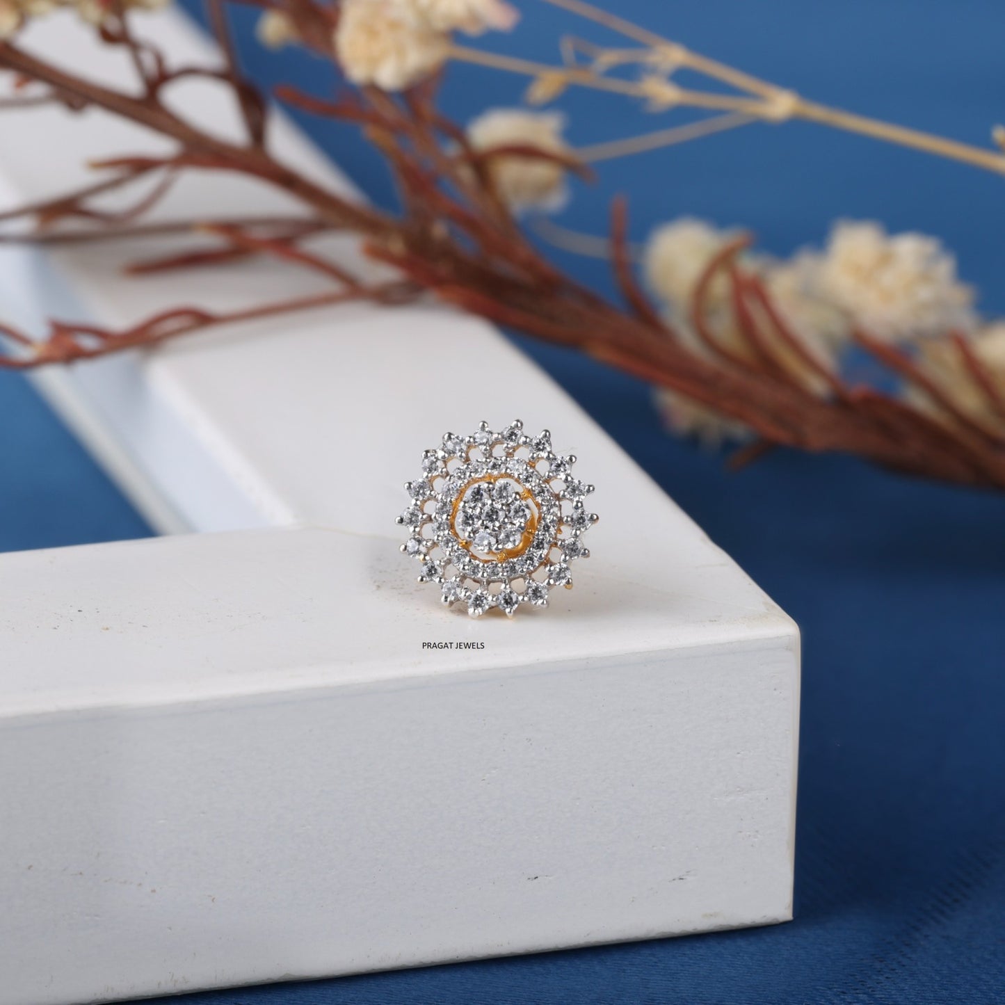 Medium size Cluster Nosepin A precious Gift for The Percious One.