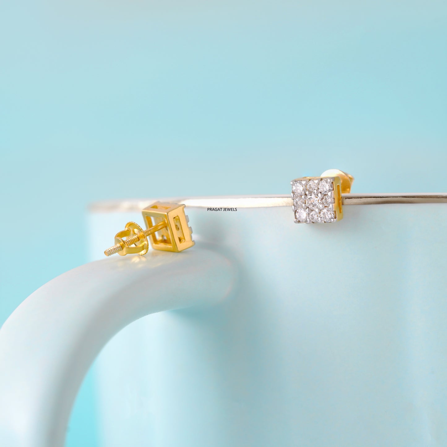 EARRING for women gold 14kt ,Handcrafted With Love.