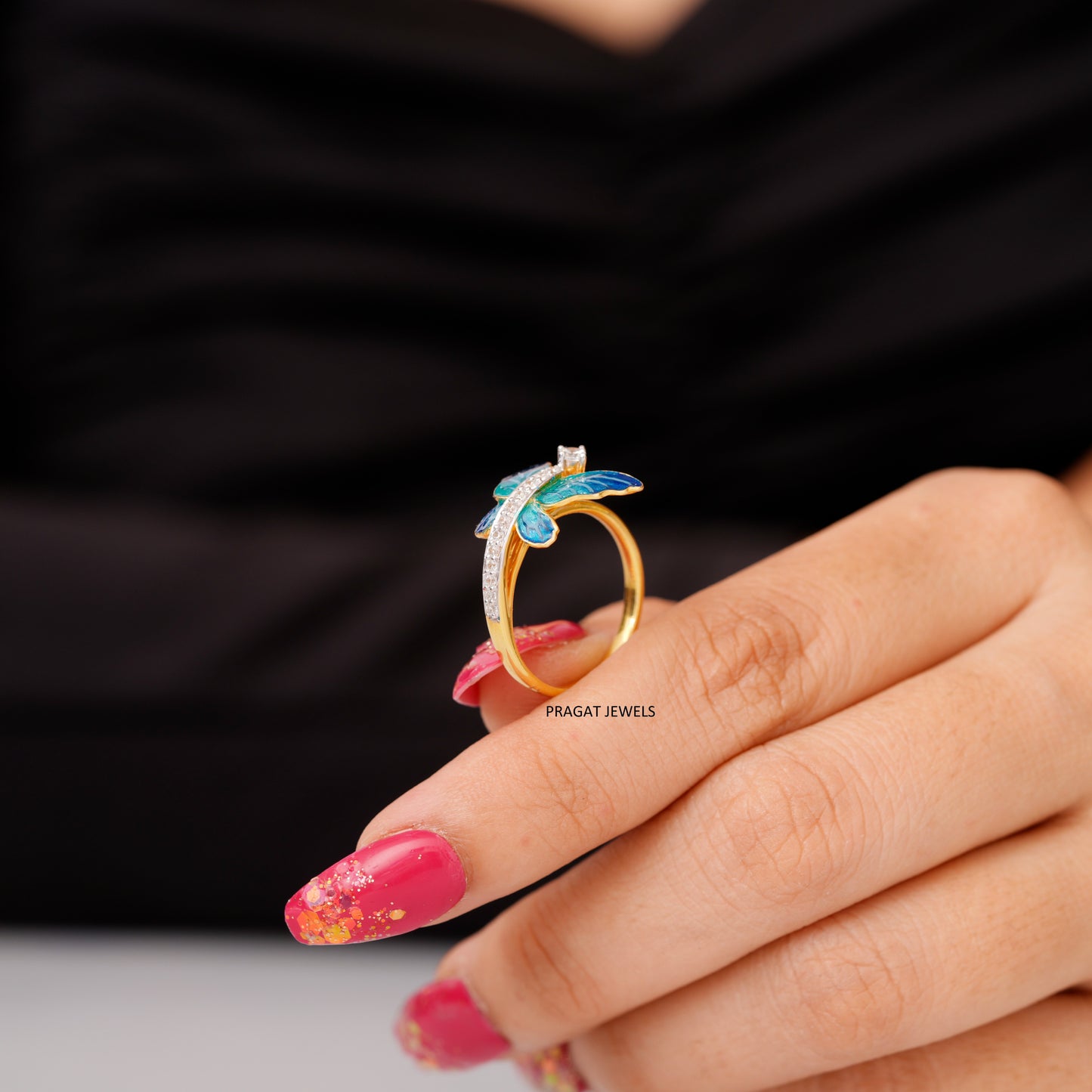 Diamond Butterfly Ring for women Gift for The Percious One.