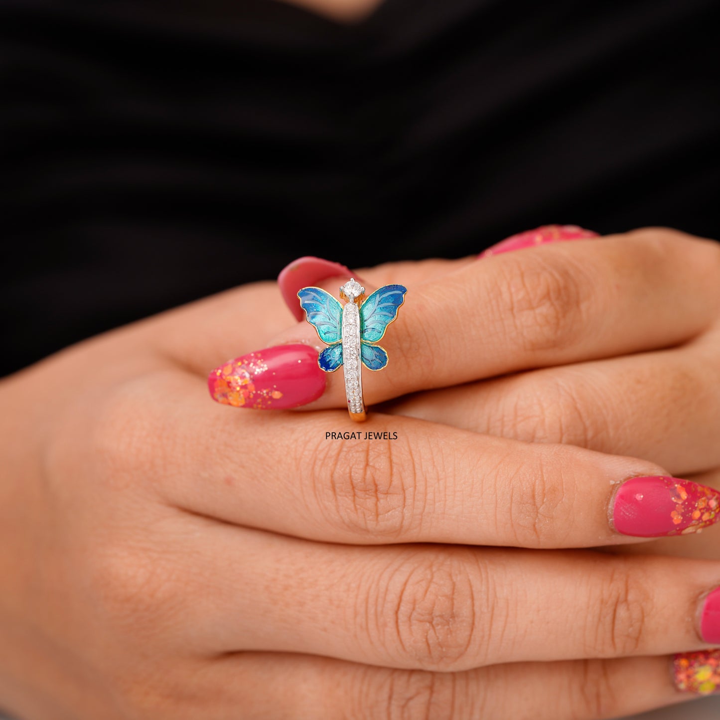 Diamond Butterfly Ring for women Gift for The Percious One.