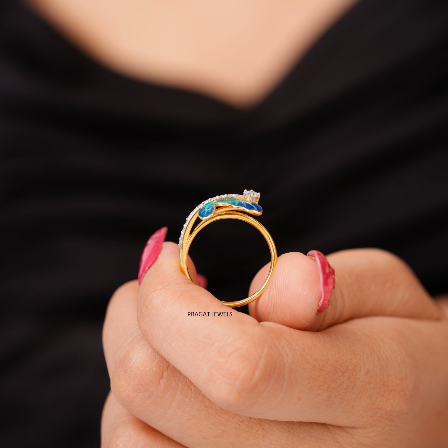 Diamond Butterfly Ring for women Gift for The Percious One.