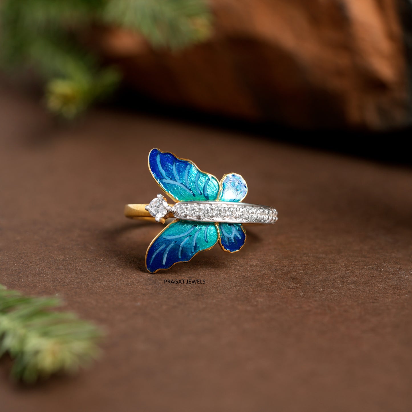 Diamond Butterfly Ring for women Gift for The Percious One.