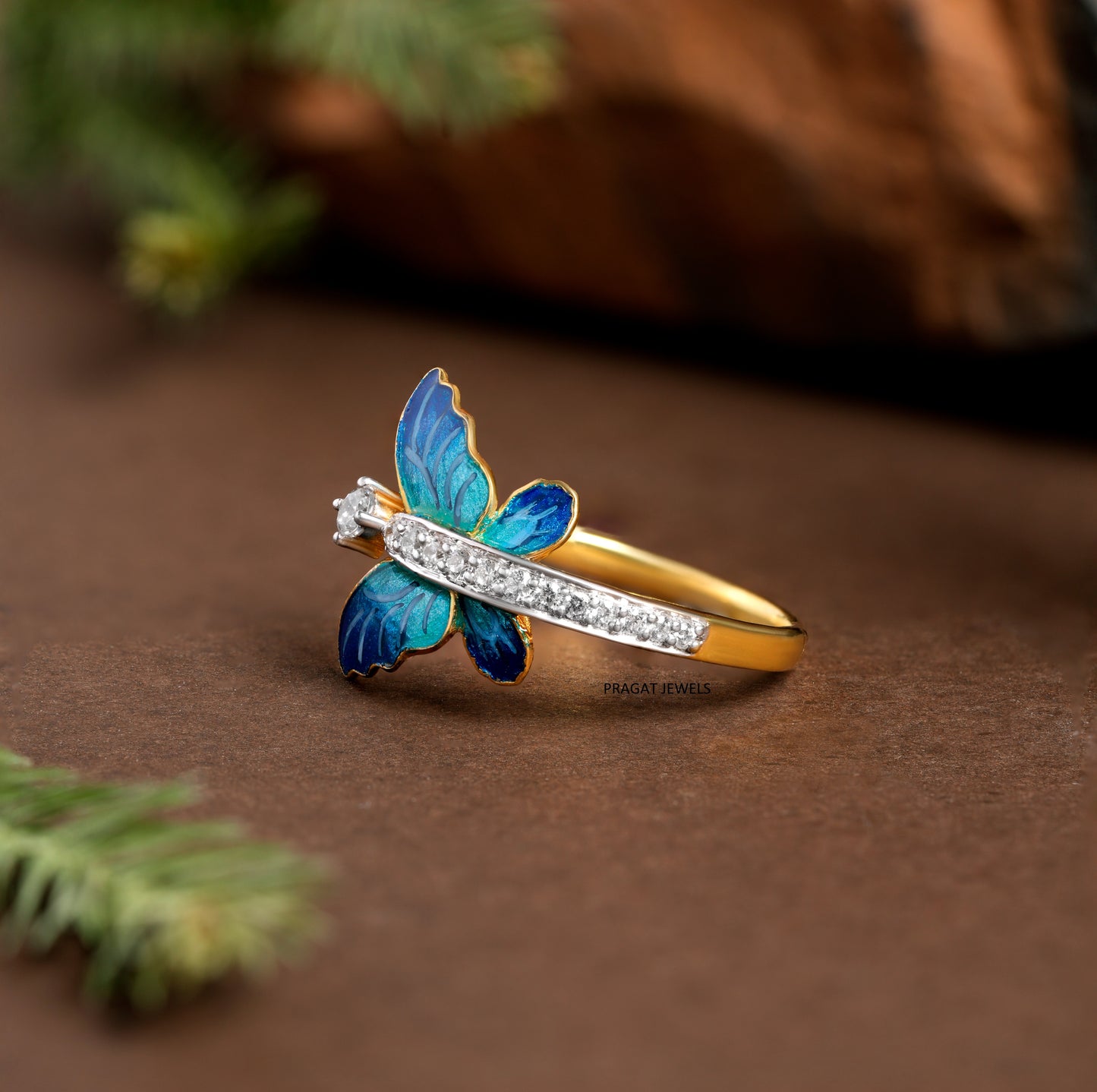 Diamond Butterfly Ring for women Gift for The Percious One.