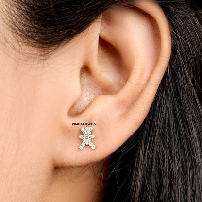 Teddy Bear Earrings ,Gold  Baby Earring Multiple Earrings  ,Everyday Usable Earrings NP1228