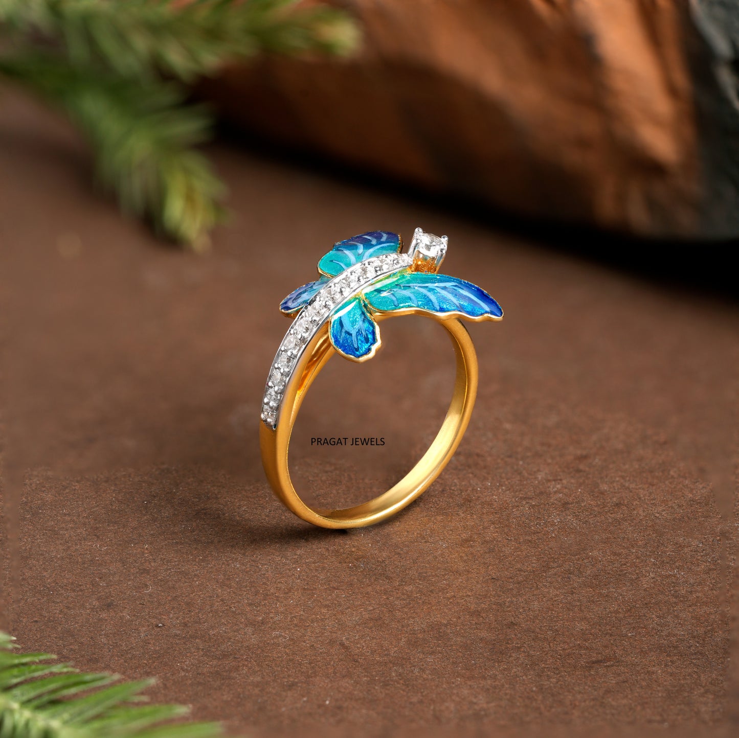 Diamond Butterfly Ring for women Gift for The Percious One.