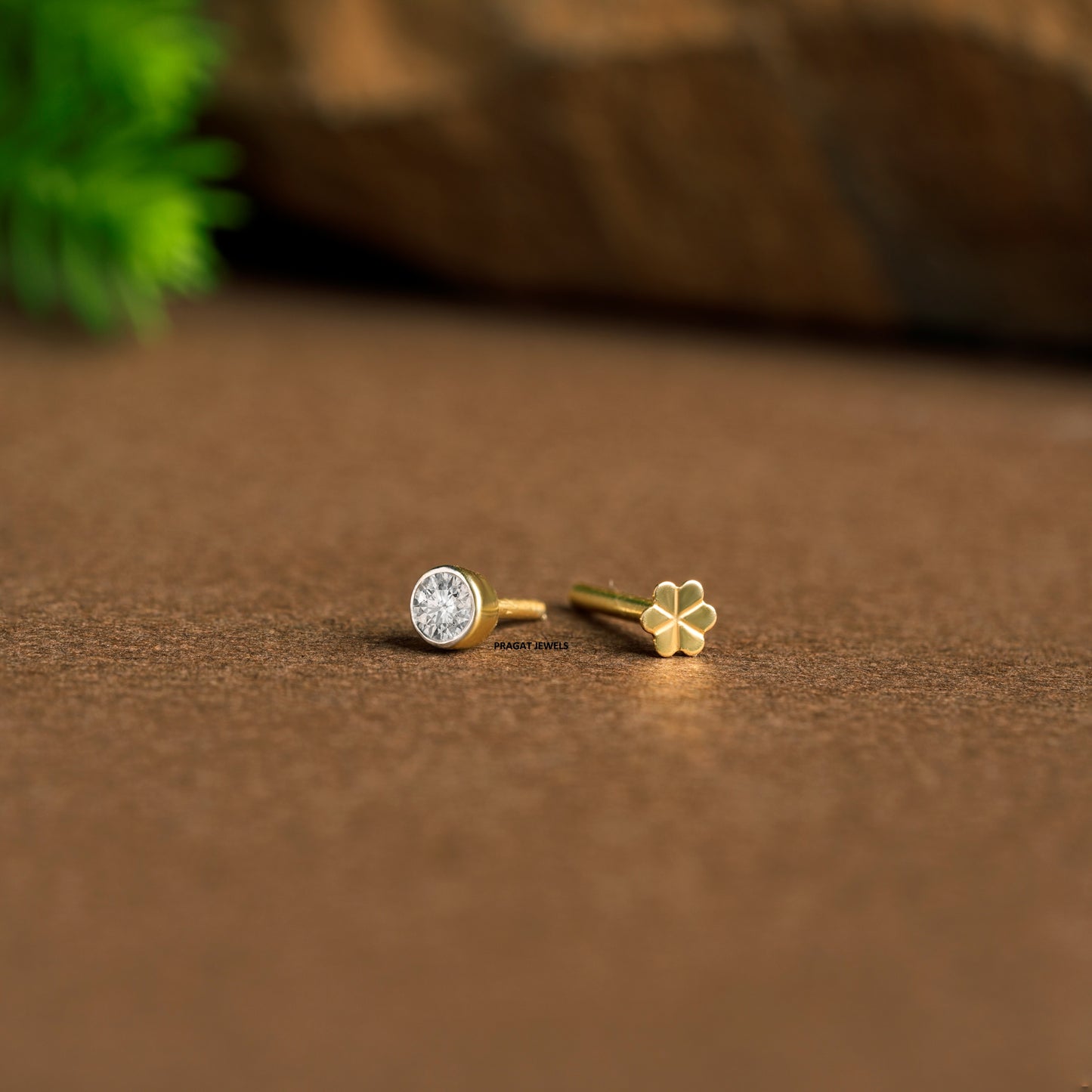 Natural Diamond Stud Diamond Nose Stud, Genuine Diamond Nose Stud,