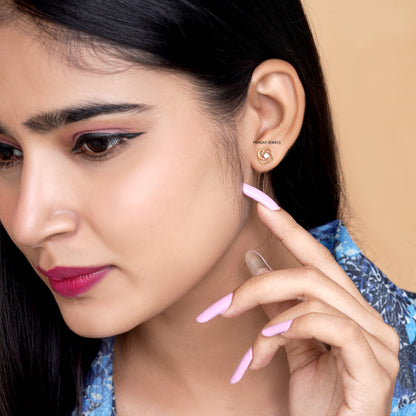 Diamond Flower Earrings Handcrafted With Love For the Special Moments Of Your Life.