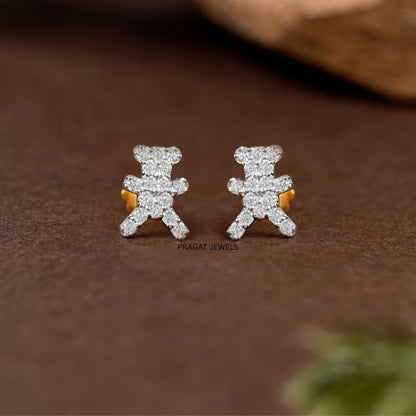 Teddy Bear Earrings ,Gold  Baby Earring Multiple Earrings  ,Everyday Usable Earrings NP1228