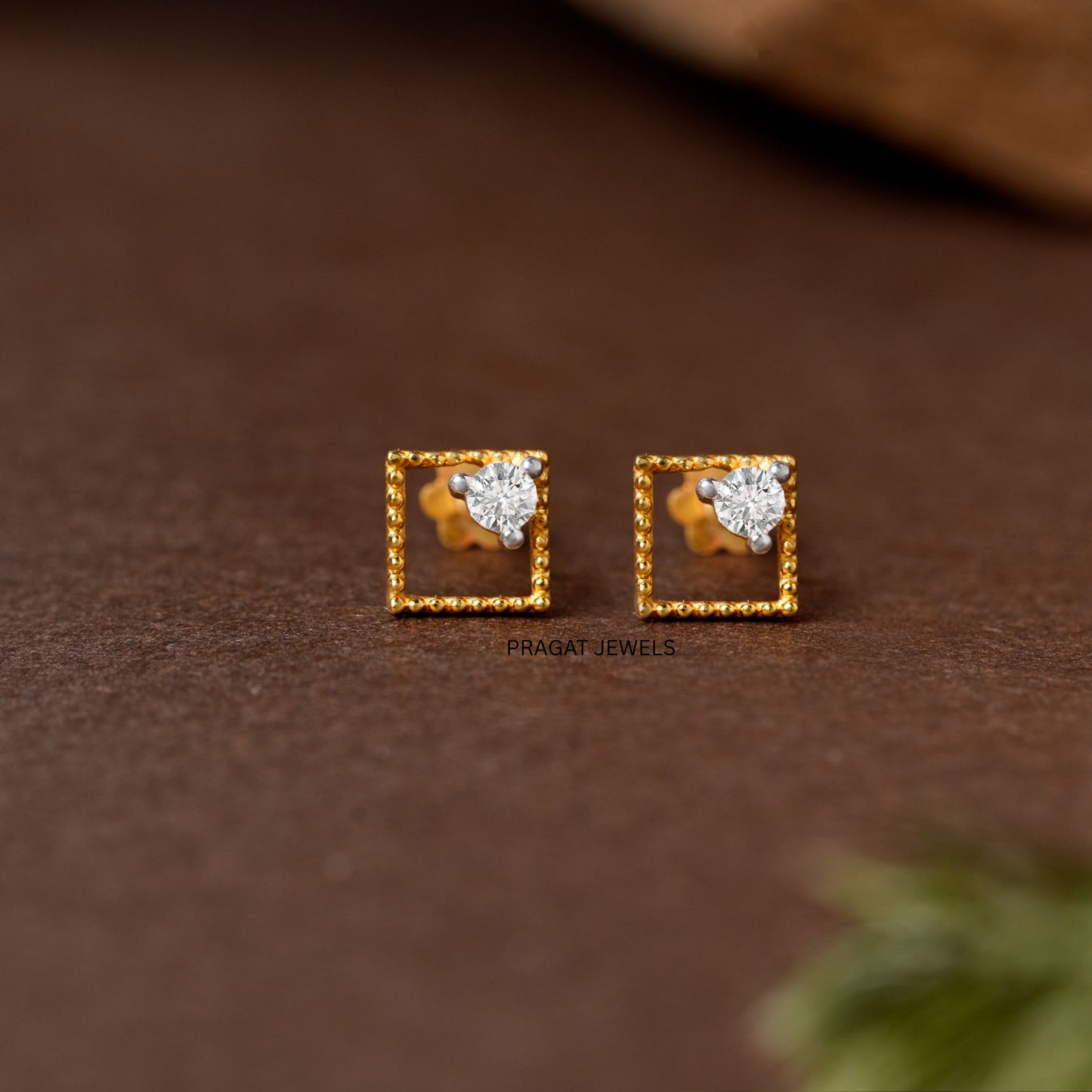 Solid 18k Yellow Gold Dangle Hoops Earring, Minimalist Fine Jewelry, Dainty Drop Earring Gift NP1255