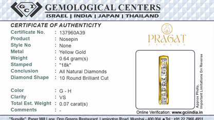 Gold Nose Ring, Sparkly Wear Alone or Stacked |A Percious Gift for The Percious One.
