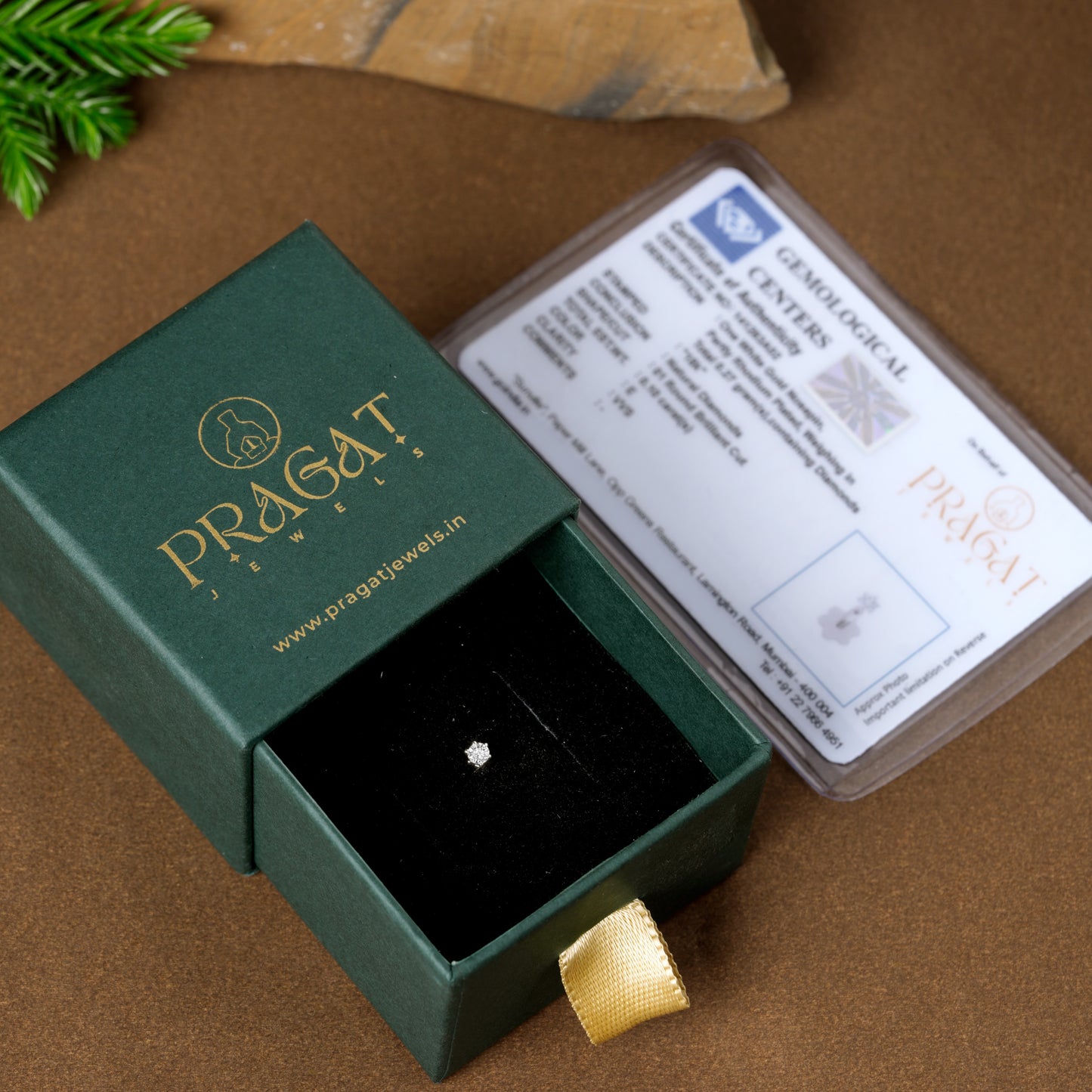 18kt White Gold Single Diamond Nosepin/Andi Elegant Nose Jewelry for Women Gift  For The Real Diamond Nosestud ,