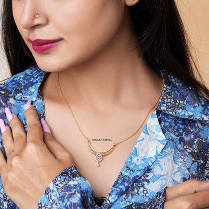 14K Solid Gold Diamond Clover Pendant, Anniversary Gift for her, Graduation Diamond Pendant Gift for her