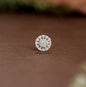 "18K Gold Diamond Nose Pin | Round Cluster Diamond Nose Stud | Dainty Nose Jewelry for Women |