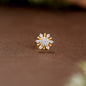 18k Solid Gold  Nose Stud  Flower Nosepin Flower Nose Stud