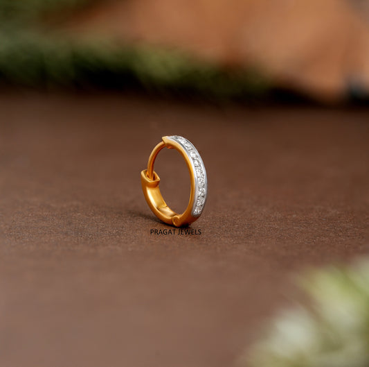 Gold Nose Ring, Sparkly Wear Alone or Stacked |A Percious Gift for The Percious One.