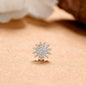 Indian Nose Stud Traditional Nose Stud Indian Nose pin Diamond Nose Piercing Unique Nose Stud 18K Yellow gold Nose Stud  Shape Nose Stud - PRAGAT JEWELS