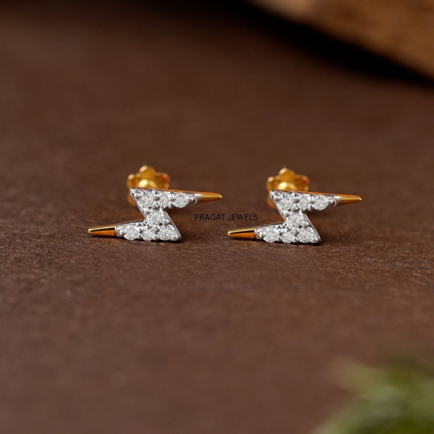 Tiny Diamond Stud Earrings | Minimalist Evil Eye Design | Handmade Dainty Jewelry”NP219