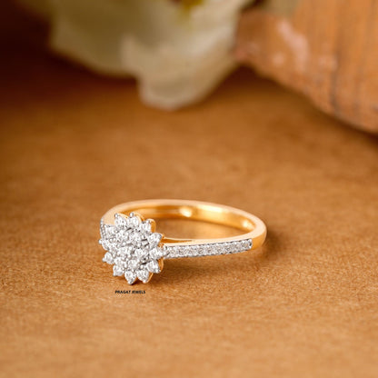 Flower Diamond Ring