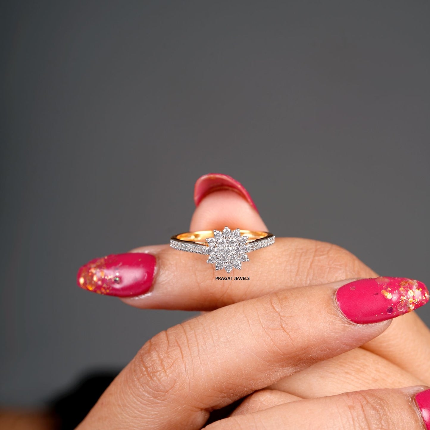Flower Diamond Ring