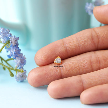 Celestial Star Nosepin ,Handcrafted Just for The star Of Your Life. - PRAGAT JEWELS